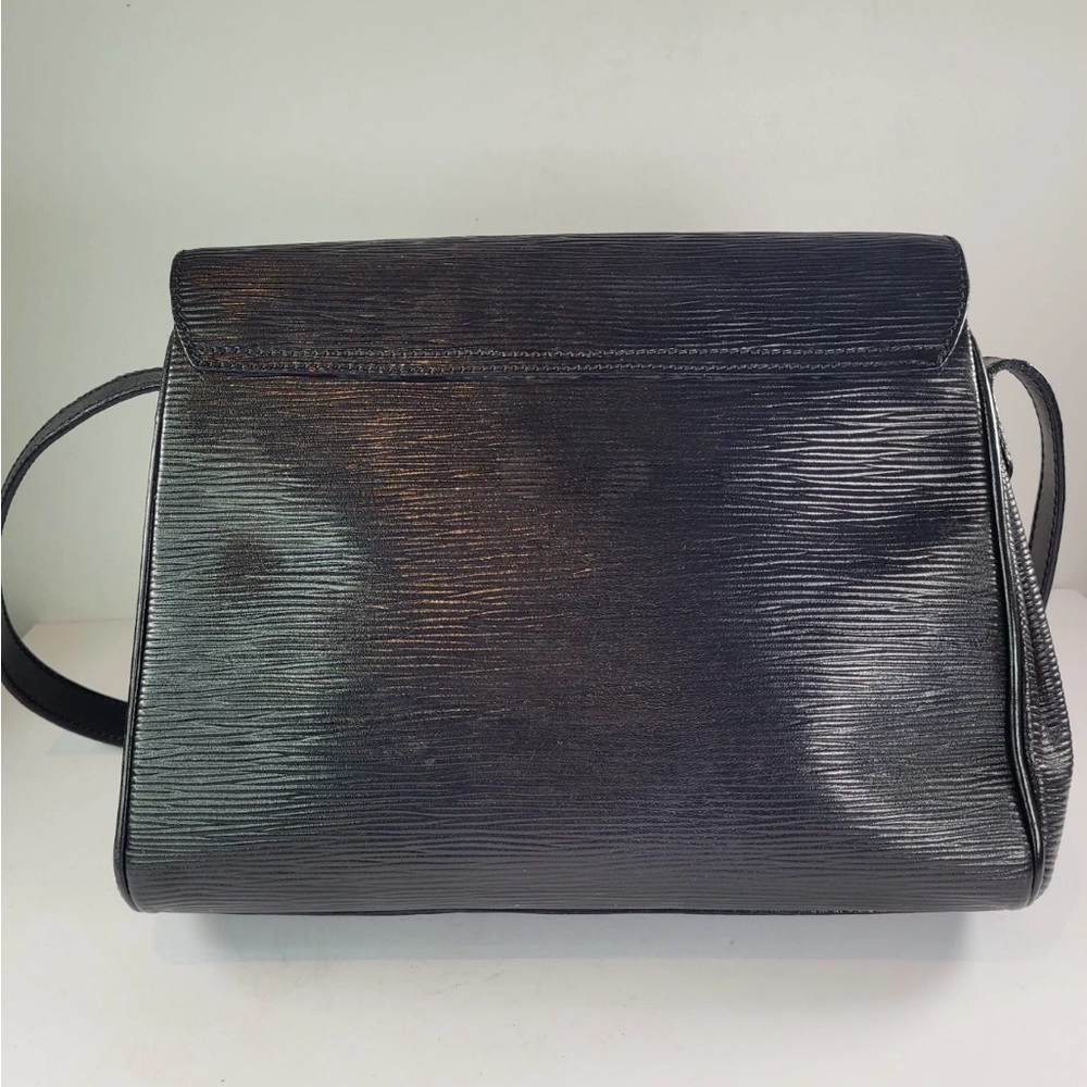 💯💯Rare Vintage Fendi Black Textured Leather Crossbody Bag - Picture 7 of 12